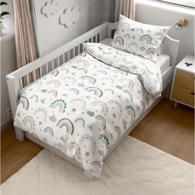 PrzytulneMieszkanie.pl PrzytulneMieszkanie.pl Pościel z kory do łóżeczka Renforcé RAINUBI biała Rozmiar pościeli: 45 x 65 cm | 90 x 140 cm