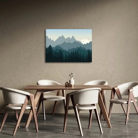 Obraz - Góry oczami grafika (70x50 cm)