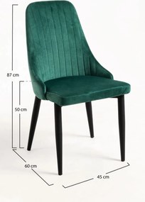 Zestaw 4 Krzese Kan Aksamitne