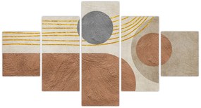 Obraz - Nowoczesny kolaż (125x70 cm)