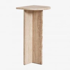 Szafka Nocna Z Naturalnego Kamienia Corwel Travertine - Sklum