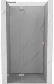 Mexen Lunar L drzwi prysznicowe uchylne lewe 120 cm, transparent, nikiel szczotkowany - 834L-120-000-97-00-L