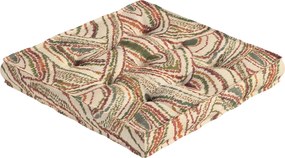 Poduszka na krzesło Kuba kolor wielokolorowy tkanina strukturalna, wzorzysta