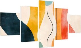 Obraz - Minimalistyczna kolorowa ilustracja II. (125x70 cm)