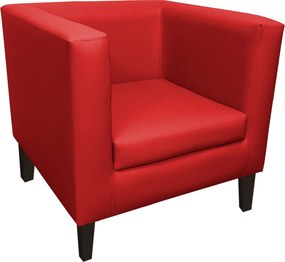 Fotel Monaco tkanina Eko-skóra : Kolor nogi - Venge, Kolor tkaniny - EKO-SKÓRA - 15D, Wysokość nogi - 20 cm