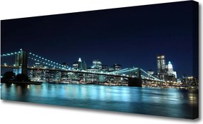Obraz canvas Światła Wielkiego Mostu Nocą