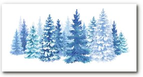 Obraz Akrylowy Choinki Śnieg Święta Zima