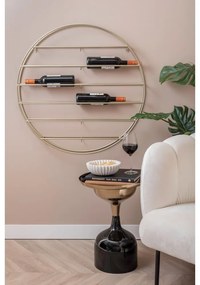 Wiszący metalowy regał na wino w kolorze złota liczba butelek 12 80x80x9 cm Redondo – PT LIVING