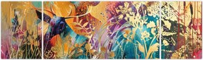Obraz - Abstrakcyjny obraz natury (170x50 cm)