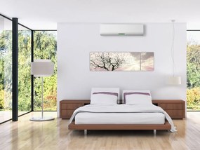Obraz różowego drzewa (170x50 cm)