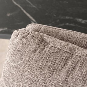 Krzesło Tapicerowane Obrotowe do Salonu CORTADO Brązowe Nowoczesne