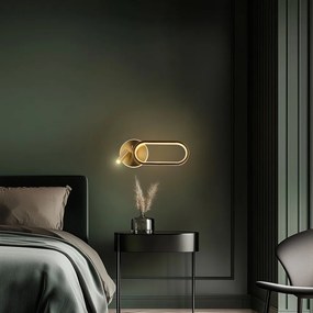 Kinkiet LED w kolorze złota Monet – Candellux Lighting