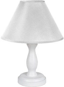 Biała lampka nocna dziecięca drewniana - S193-Borix
