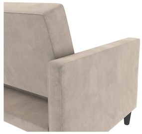 Beżowa aksamitna sofa 203 cm Hartford – Støraa