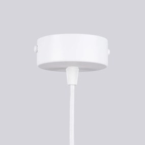 Żyrandol HALO 6 biały ryflowany SOLLUX  LIGHTING