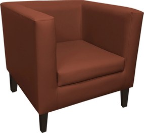 Fotel Monaco tkanina Eko-skóra : Kolor nogi - Venge, Kolor tkaniny - EKO-SKÓRA - 3D, Wysokość nogi - 15 cm