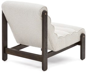 Biały fotel z materiału bouclé Magira – Kave Home