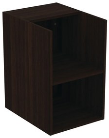 Ciemnobrązowa niska wisząca szafka łazienkowa w dekorze dębu 40x63 cm i.Life B – Ideal Standard