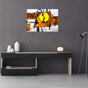 Obraz na szkle malarstwa z epoki starożytnej (70x50 cm)