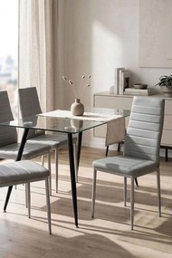 Zestaw 4 Krzese Lauter Ekoskóra