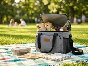 Termiczna torba podróżna CAMP TOUR 20L, szara