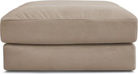 Szarobrązowy aksamitny podnóżek Sierra – Bobochic Paris