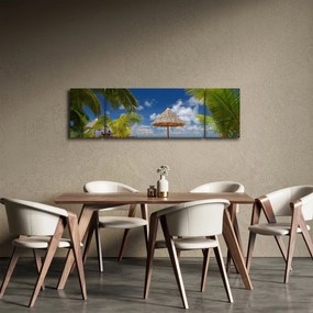 Obraz - Plaża z białym piaskiem (170x50 cm)