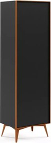 Mała witryna do salonu Mavel 60 cm – nowoczesna, industrialna, metal i drewno