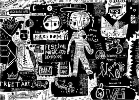 Obraz na szkle - Graffiti (70x50 cm)
