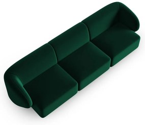 Zielona aksamitna sofa 266 cm Paolo – Milo Casa