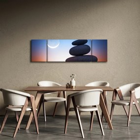 Obraz ułożonych kamieni jeden na drugim (170x50 cm)