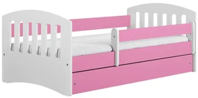 Łóżko dziecięce CLASSIC 1 180x80 różowe KOCOT KIDS