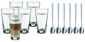 Szklanki z łyżeczkami w kolorze srebra zestaw 6 szt. 280 ml – WMF