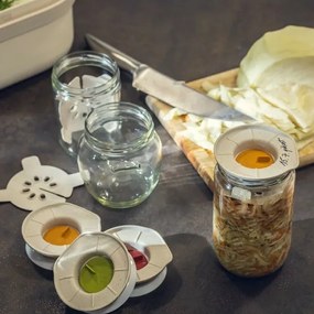 Plastia Zestaw do fermentacji - kość słoniowa z fusami kawy, miodowy