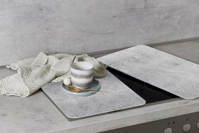 Szklane płyty na kuchenkę, 2 sztuki, Beton, WENKO