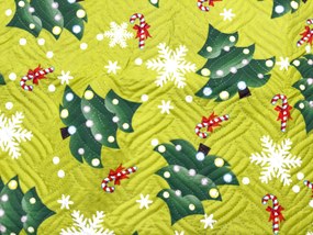 Narzuta na łóżko CHRISTMAS TREE, zielony Rozmiar: 170 x 210 cm