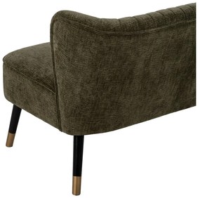 Zielona sofa z tkaniny szenilowej 134 cm Glam – Ixia
