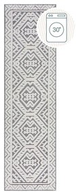 Szary chodnik z szenilu odpowiedni do prania 60x240 cm Jaipur – Flair Rugs