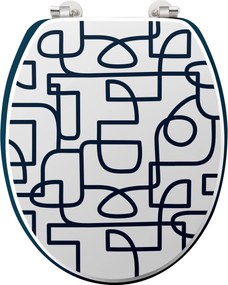 Deska sedesowa LABYRINTHE, MDF, 37,5 x 46 cm