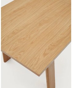 Rozkładany stół z dodatkowym blatem z blatem w dekorze dębu 95x200 cm Arlen – Kave Home