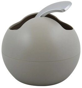 Szarobrązowy plastikowy kosz na śmieci 1 l Bowl Matt – Spirella