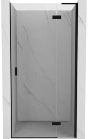 Mexen Mist-H L drzwi prysznicowe uchylne prawe 70 cm, transparent, czarne - 8A5L-070-000-70-00-P