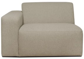 Beżowy narożny moduł sofy (lewy róg) Roxy – Scandic