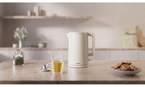Kremowy czajnik elektryczny 1,5 l Thermo Protect KO140AE0 – Tefal