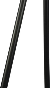 Nowoczesna lampa podłogowa zewnętrzna czarna IP44 z LED na solar - Virginia