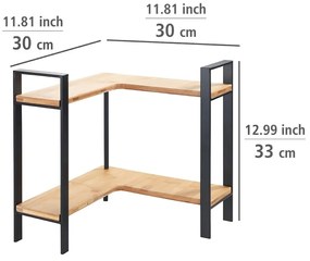 Narożna półka kuchenna Wenko Lou, 30x33 cm