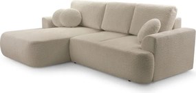 Narożnik VELO wolnostojący układ L strona Lewa z funkcją spania w tkaninie Coral 50