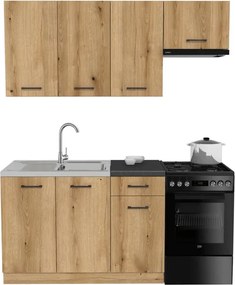 Zestaw Mebli Kuchennych MODERN 170 cm Dąb Evoke Loftowy