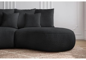 Ciemnoszara sofa z materiału bouclé 260 cm Saint-Germain – Bobochic Paris