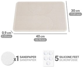Beżowa podkładka do naczyń okrzemkowa (z diatomitu) 40x30 cm Damon – Wenko